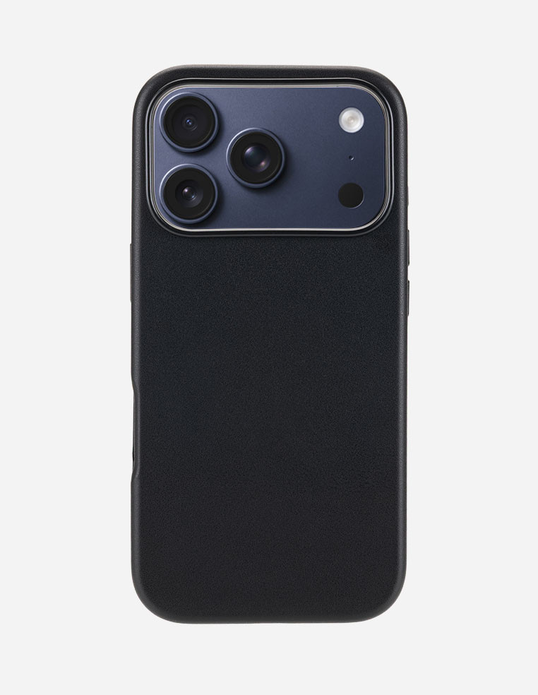 Black leather case for iPhone 17 Pro Max Silver White 2