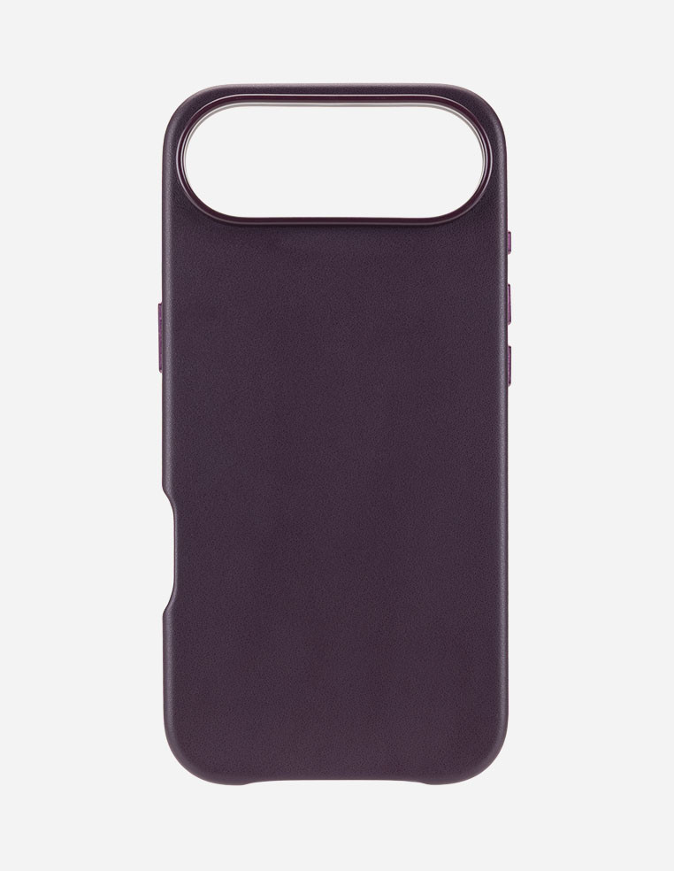 Coque en cuir iPhone Air prune violet mauve