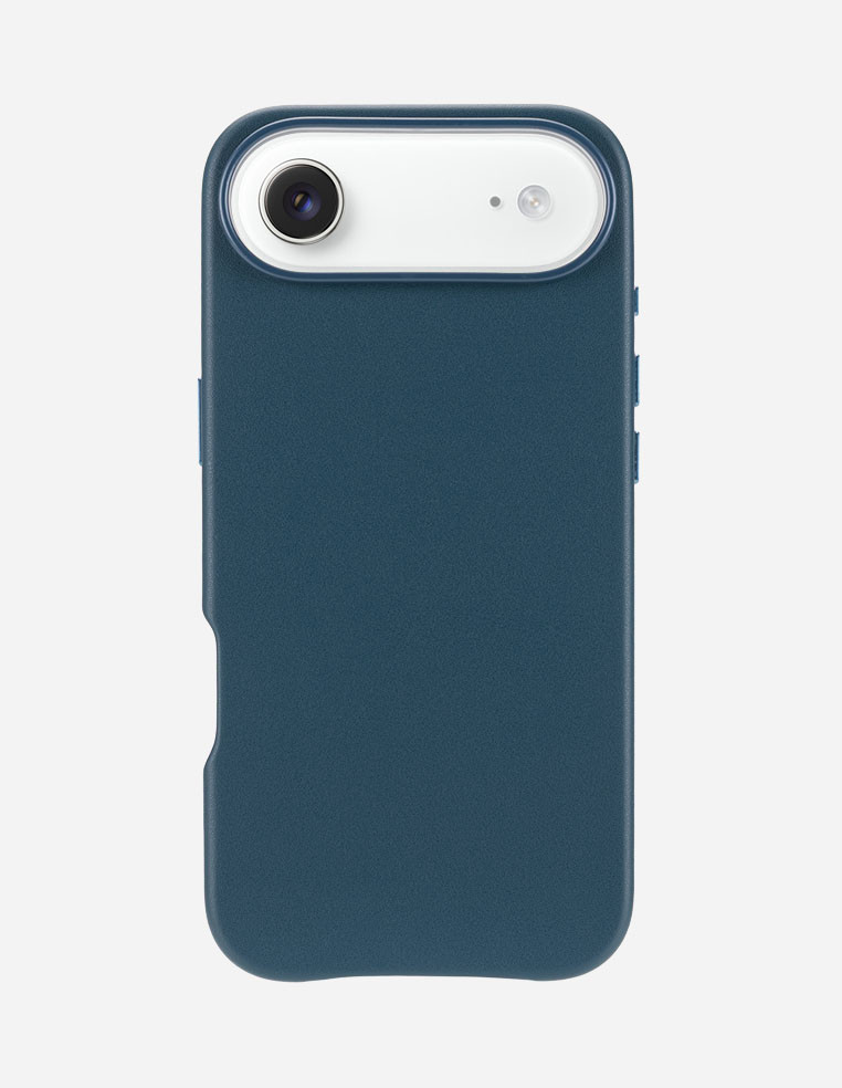 Coque en cuir bleu marine denim Apple iPhone Air