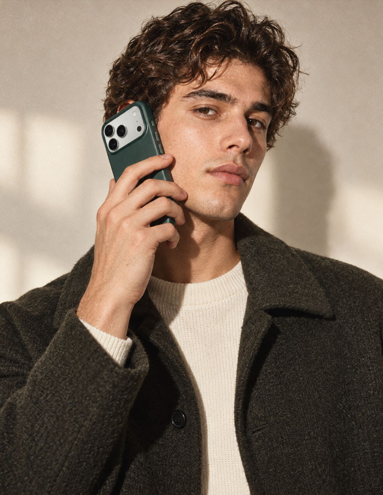 Coque en cuir pour homme Apple iPhone 18 Pro Max