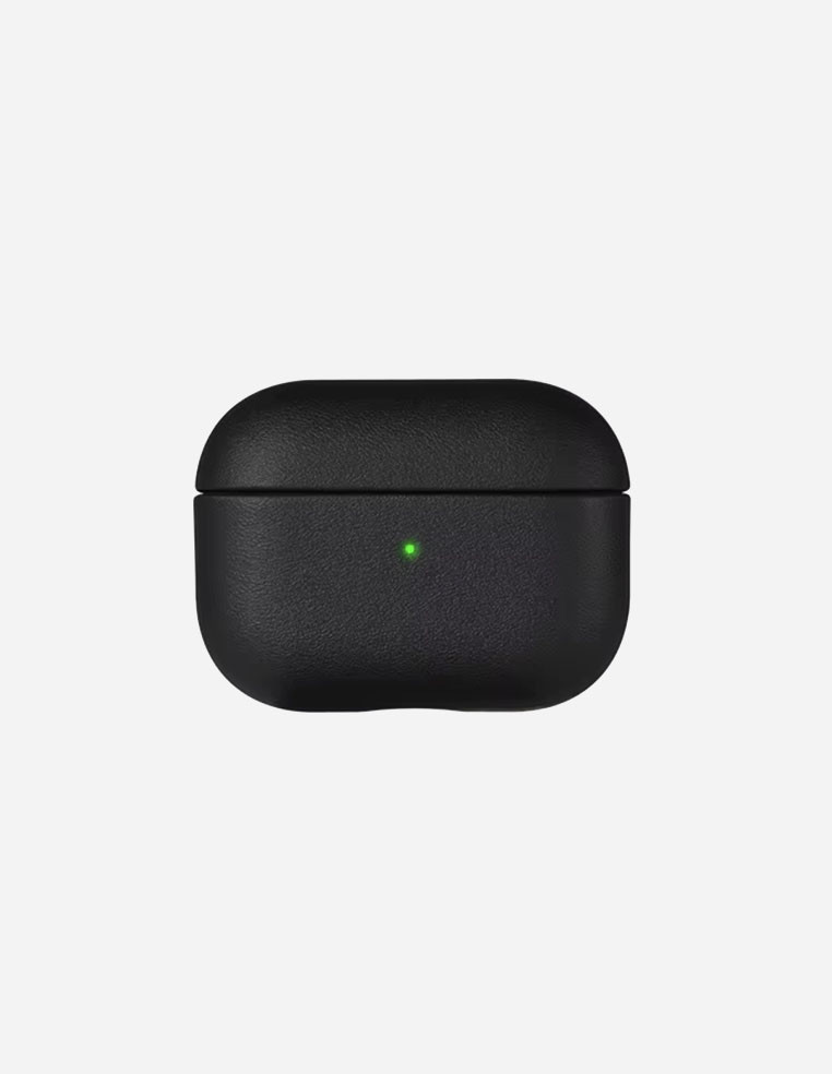 Leather Airpods case Black leather Airpods pro case