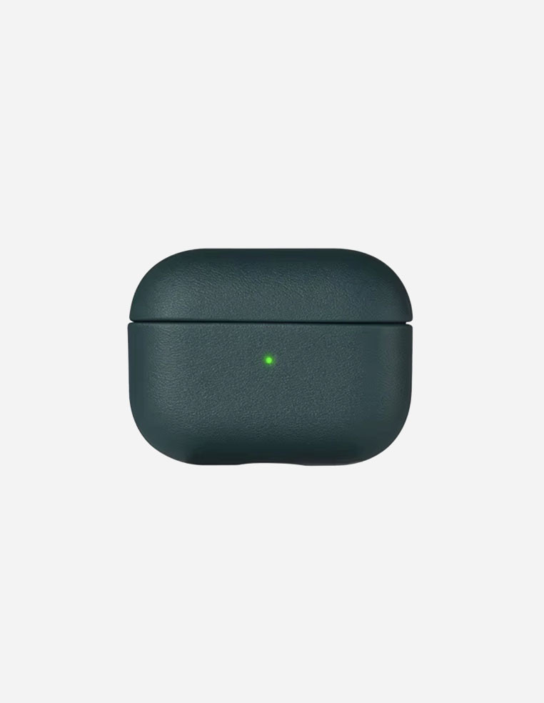 Coque Airpods en cuir étui Airpods pro en cuir noir